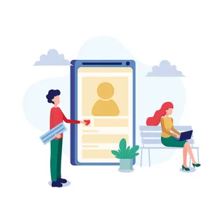 扁平化人物场景办公互联网等距ai矢量设计网页海报UI素材插画