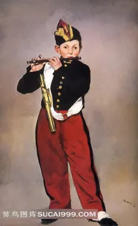 吹笛少年 世界名画