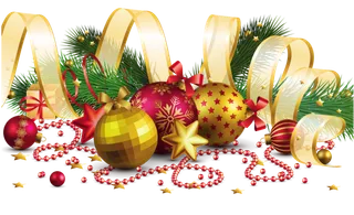 圣诞节装饰金色球飘带星星