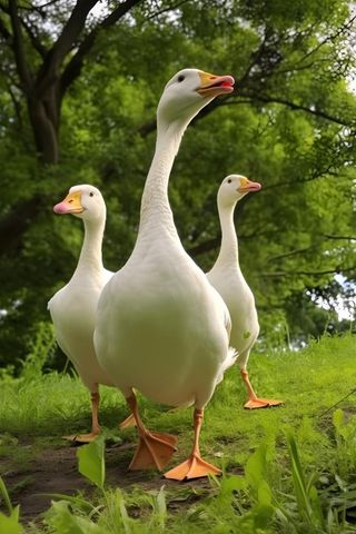 鹅简约可爱清新背景