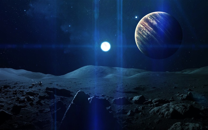 宇宙中的星球表面和行星高清图片