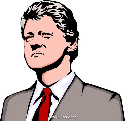 比尔克林顿 PNG免抠(480x466)