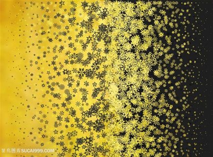 金色雪花背景素材