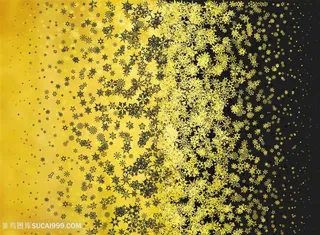 金色雪花背景素材