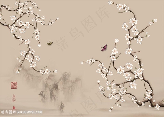 工笔花鸟设计