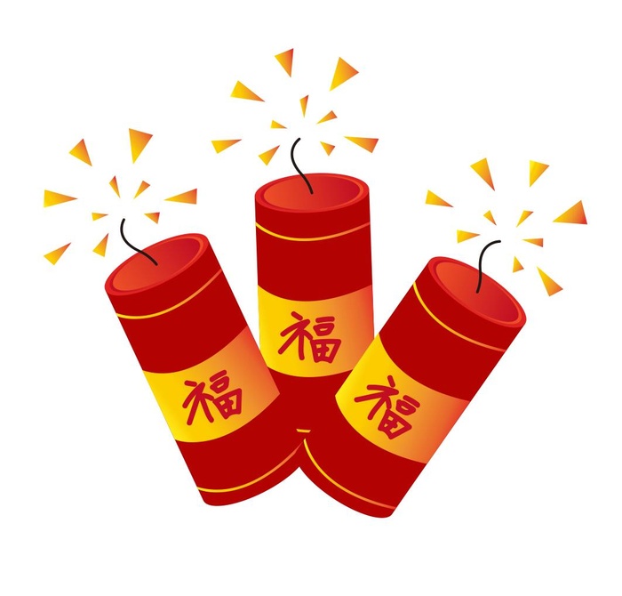 矢量新年鞭炮cdr矢量模版下载