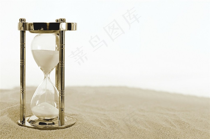 黄白时间经典一个沙漏时间计时