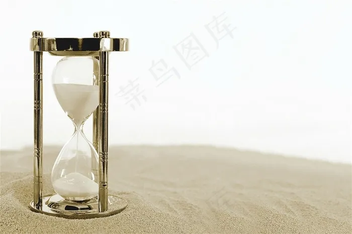 黄白时间经典一个沙漏时间计时