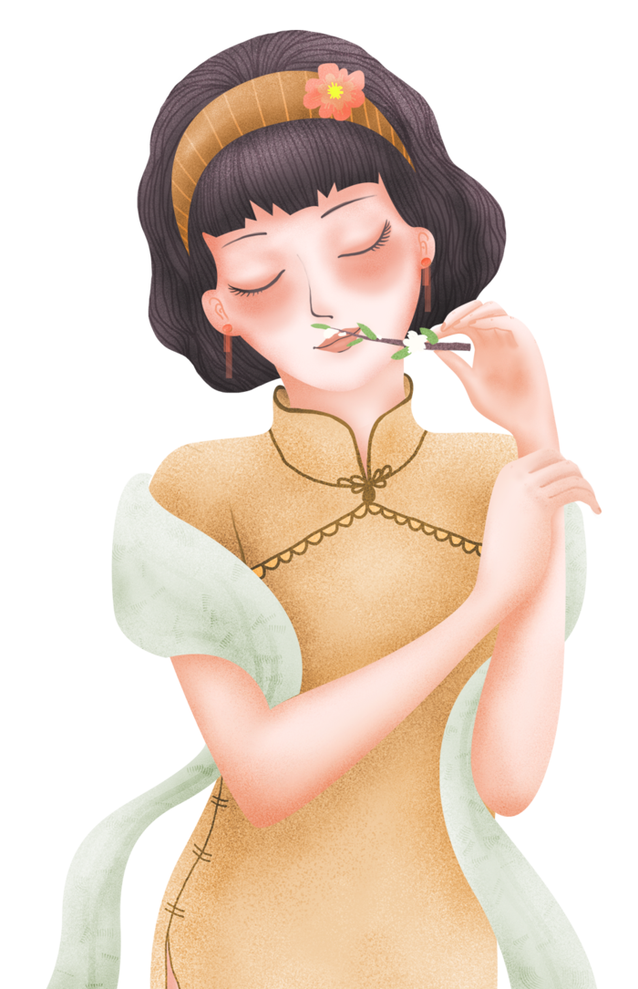 传统旗袍美女 (31)
