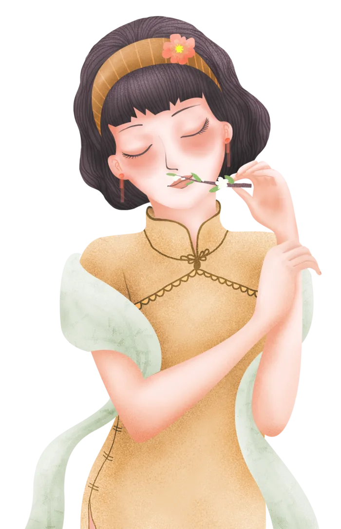 传统旗袍美女 (31)