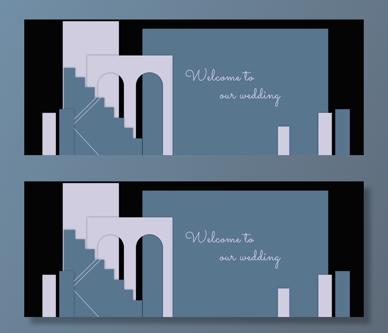 莫兰迪婚礼背景墙