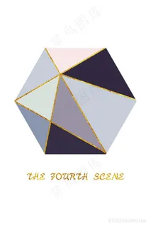 六边形时尚艺术插画