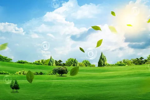 高清创意绿色环保背景图片公益海报展板宣传PSD分层平面设计素材