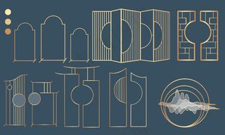 传统中式婚礼道具铁艺屏风