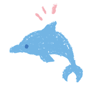 手绘卡通可爱蜡笔儿童涂鸦边框免抠透明图案 AI矢量设计免扣