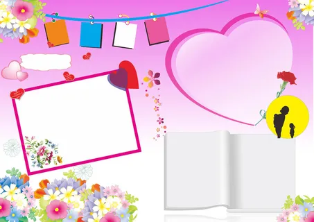 中小学手抄报彩色粉色浪漫