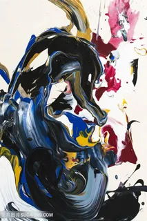 水彩油画抽象艺术挂画 水彩油画抽象艺术挂画