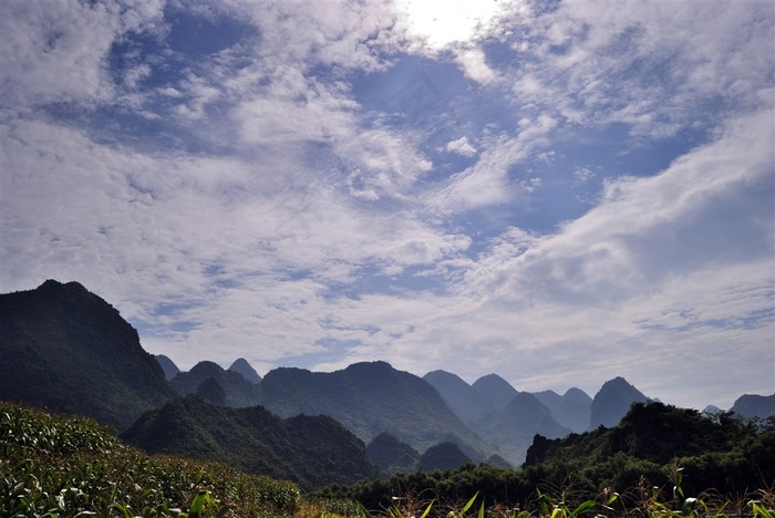 广西盘阳河自然风景图片