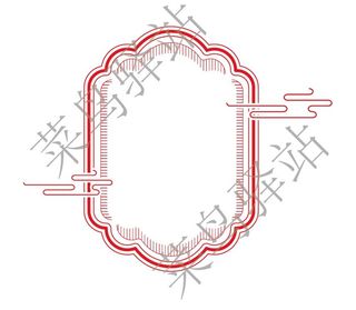 个性框，异形框矢量图