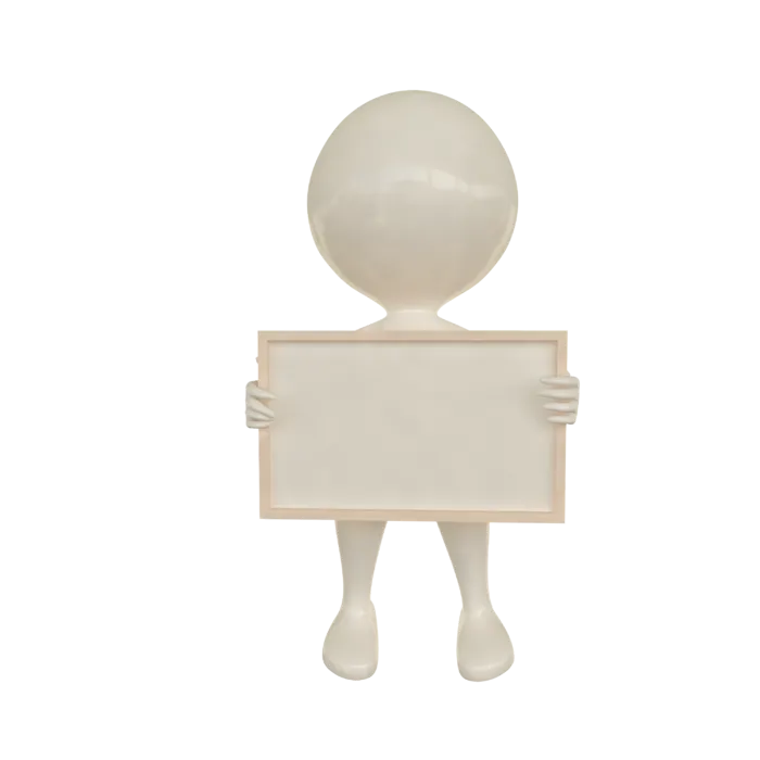 3D商务小人合作火柴人办公白领团队小黑人元素PNG设计素材模板