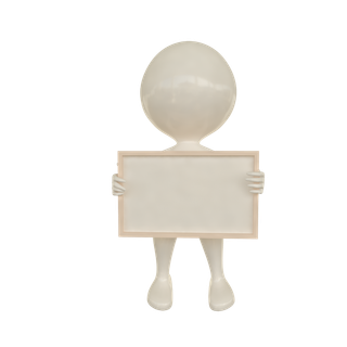 3D商务小人合作火柴人办公白领团队小黑人元素PNG设计素材模板