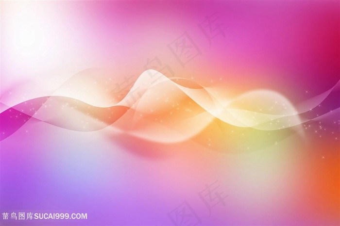 紫色唯美幻彩曲线背景图片