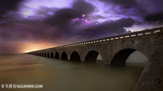 换换湖畔拱桥壁纸