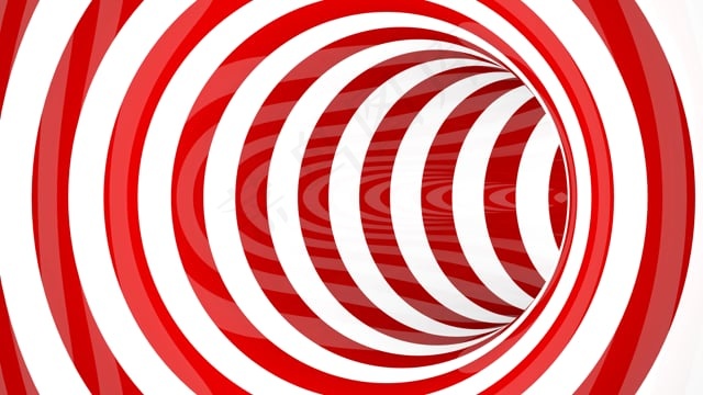 环形, 隧道, 红色, 白色的, 永远, 吊环, 颜色