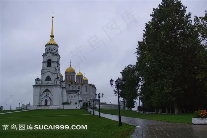 俄罗斯圣母升天大教堂建筑风景