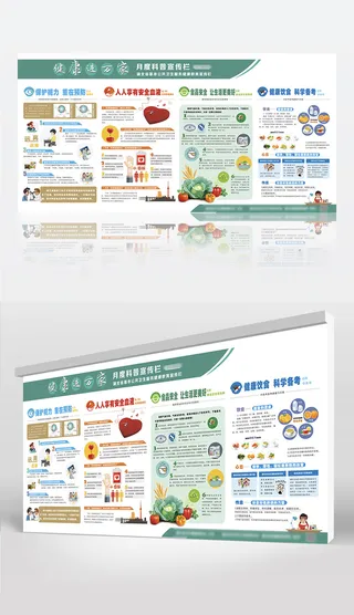 健康进万家系列宣传栏