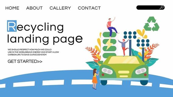 英文环保宣传海报PSD模板