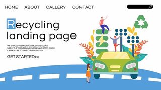 英文环保宣传海报PSD模板