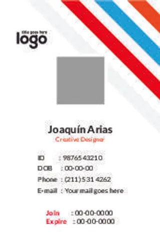 红条工作证名片