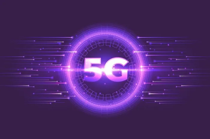 紫色5g展板背景图片ai矢量模版下载
