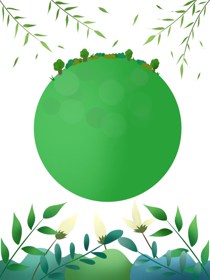 高清创意绿色环保背景图片公益海报展板宣传PSD分层平面设计素材