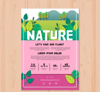 自然环保传单海报