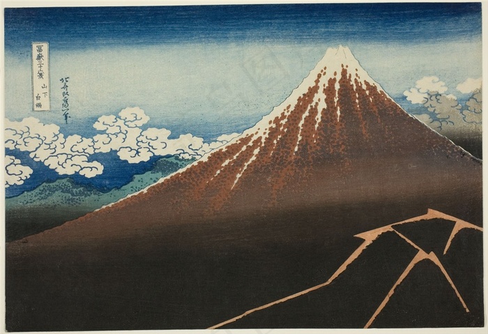 葛饰北斋传统国画素材