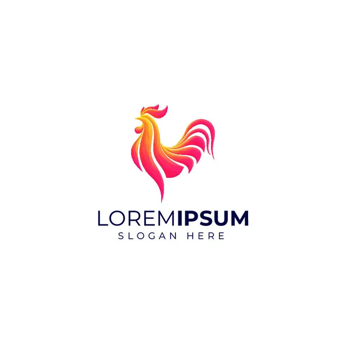动物形象几何图形状鸟类狗狗渐变LOGO标志ai矢量源文件设计素材eps,ai矢量模版下载