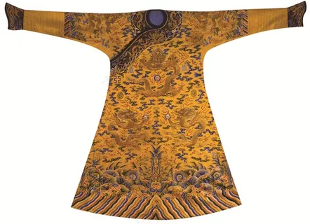 古代龙袍服装样式和花纹图案图片素材