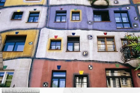 特色建筑 五颜六色的房子