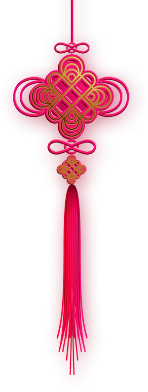 红色平安结中国结免扣素材