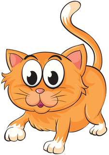 橘色猫咪卡通