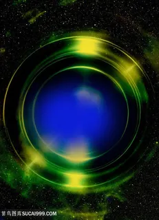 正在旋转的蓝色行星高清图片