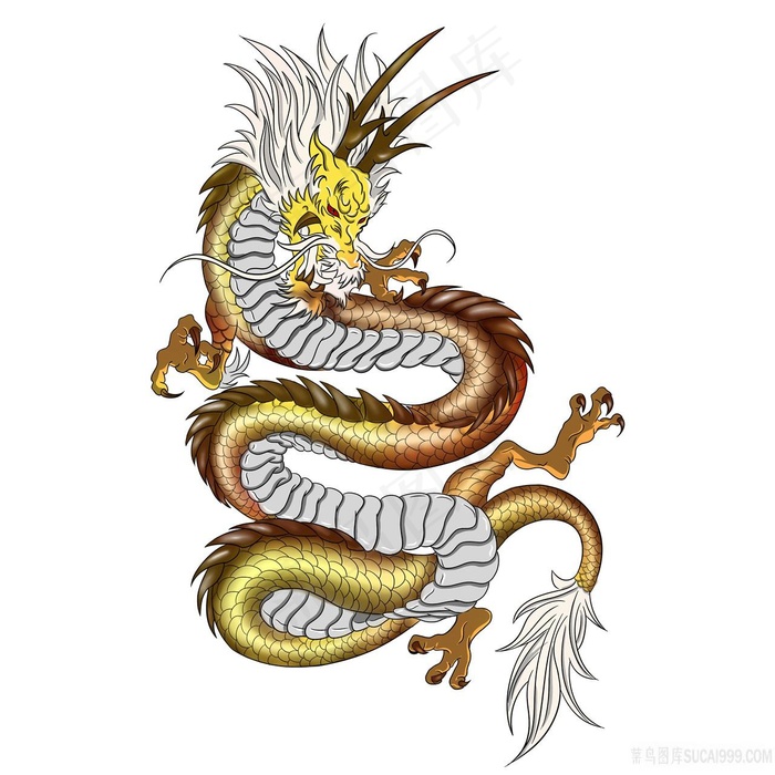 立体手绘插画龙图片