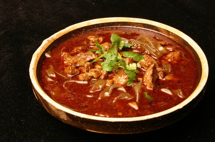 火锅牛肉粉美食素材图片