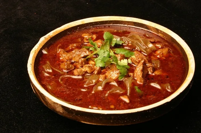 火锅牛肉粉美食素材图片