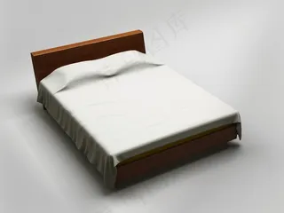 卧室床上用品被单床单枕头展示样机模板