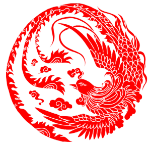 凤凰祥云、窗花免扣素材
