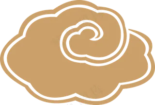 中式传统祥云中国风古典水纹吉祥图案免抠