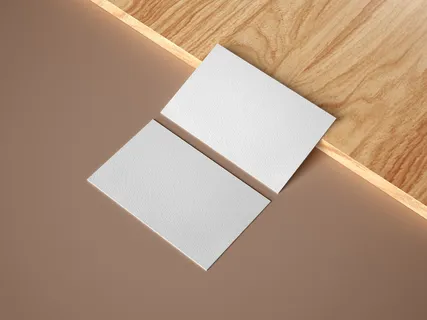 木板正反面高级感名片样机